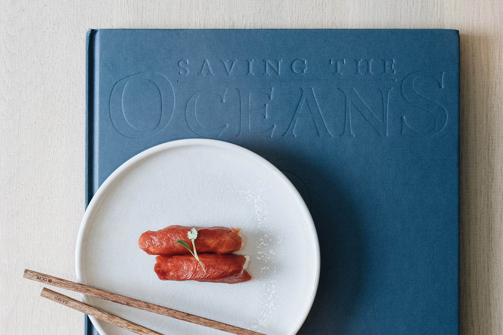 nigiri de Bloom et livre saving the oceans